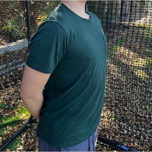 THE ELF BUDDY OMG SANTA MEN T SHIRT OLD NAVY POCKET MONSTER GREEN CHRISTMAS TREE - Picture 13 of 16